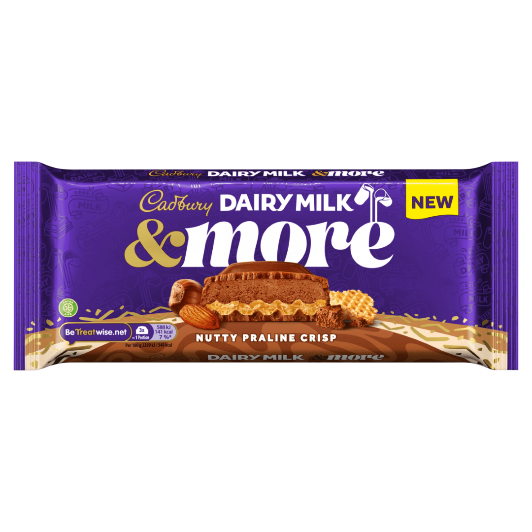 CADBURY DAIRY MILK NUTTY PRALINE CRISP 180G